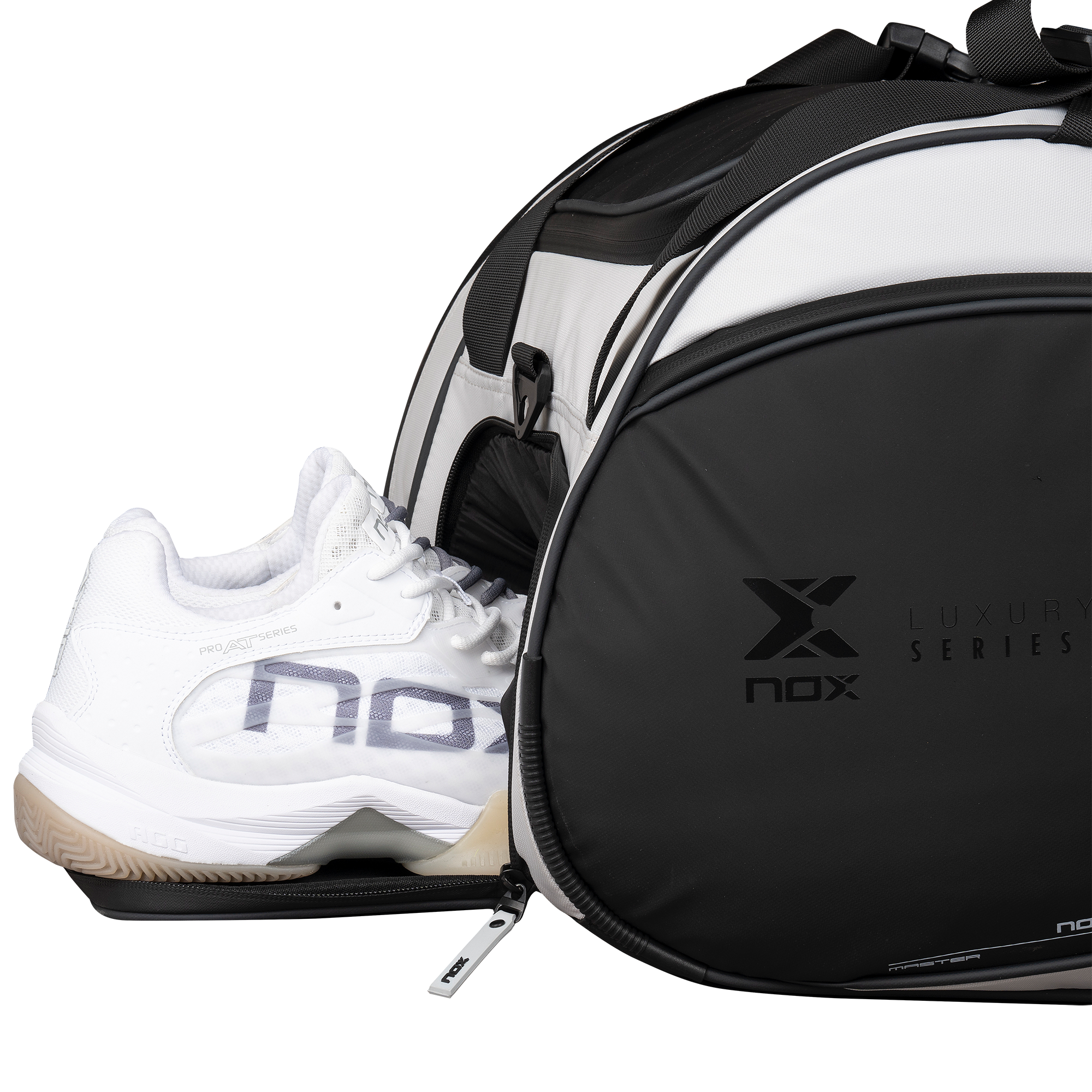 Padelio krepšys Nox Luxury Master Series Black/White - Image 13