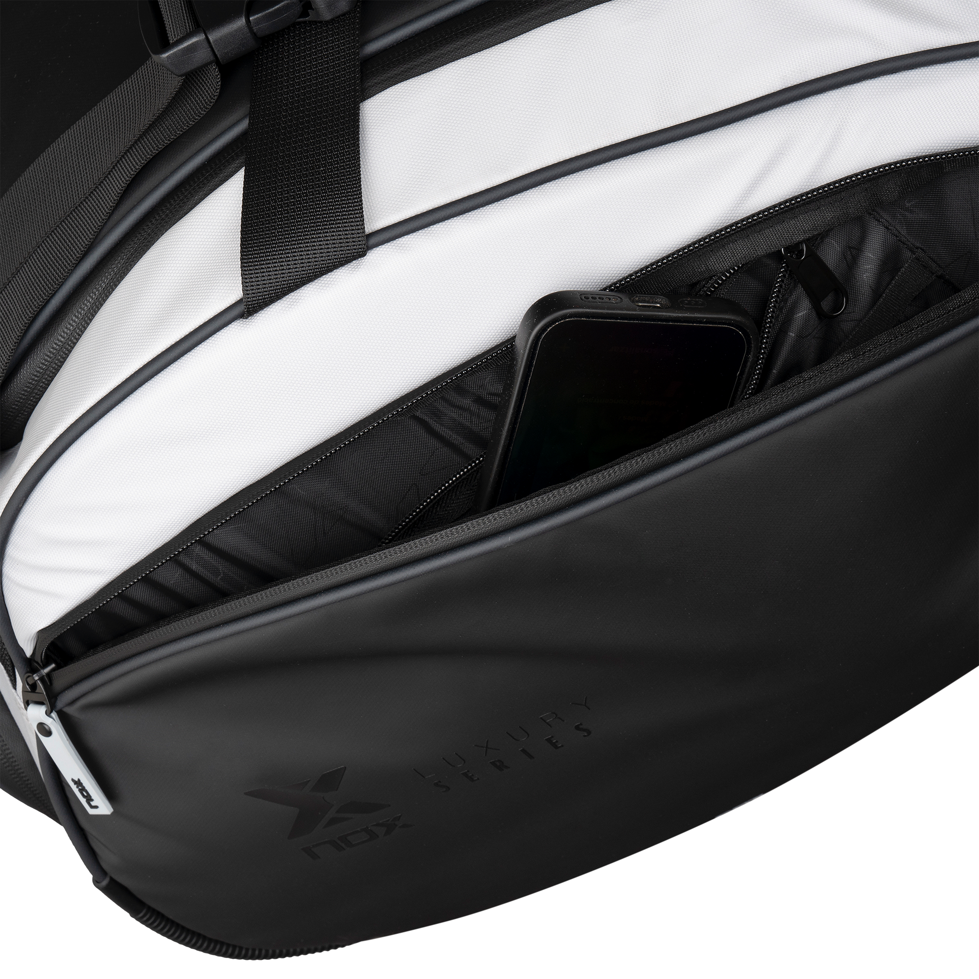 Padelio krepšys Nox Luxury Master Series Black/White - Image 14
