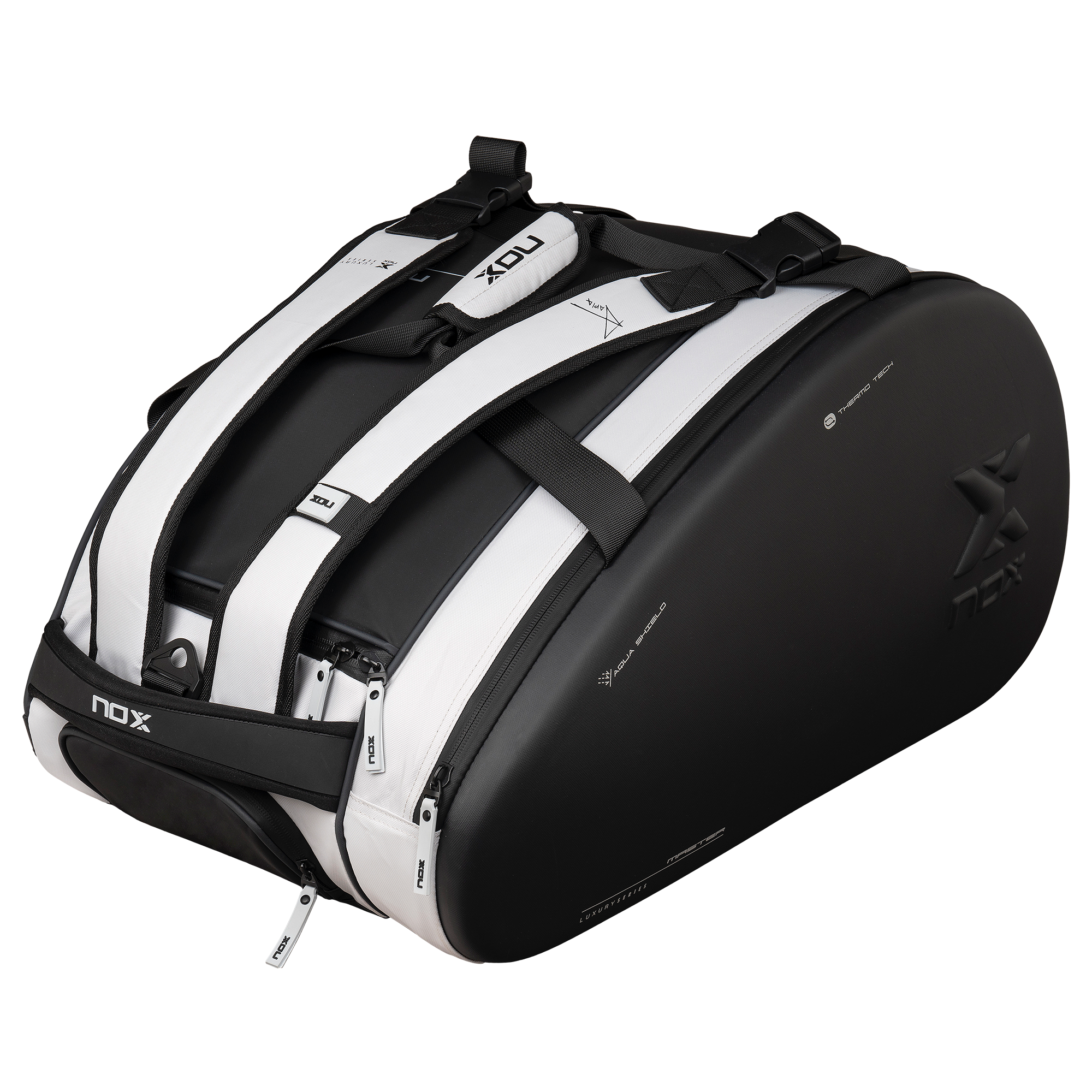 Padelio krepšys Nox Luxury Master Series Black/White - Image 3