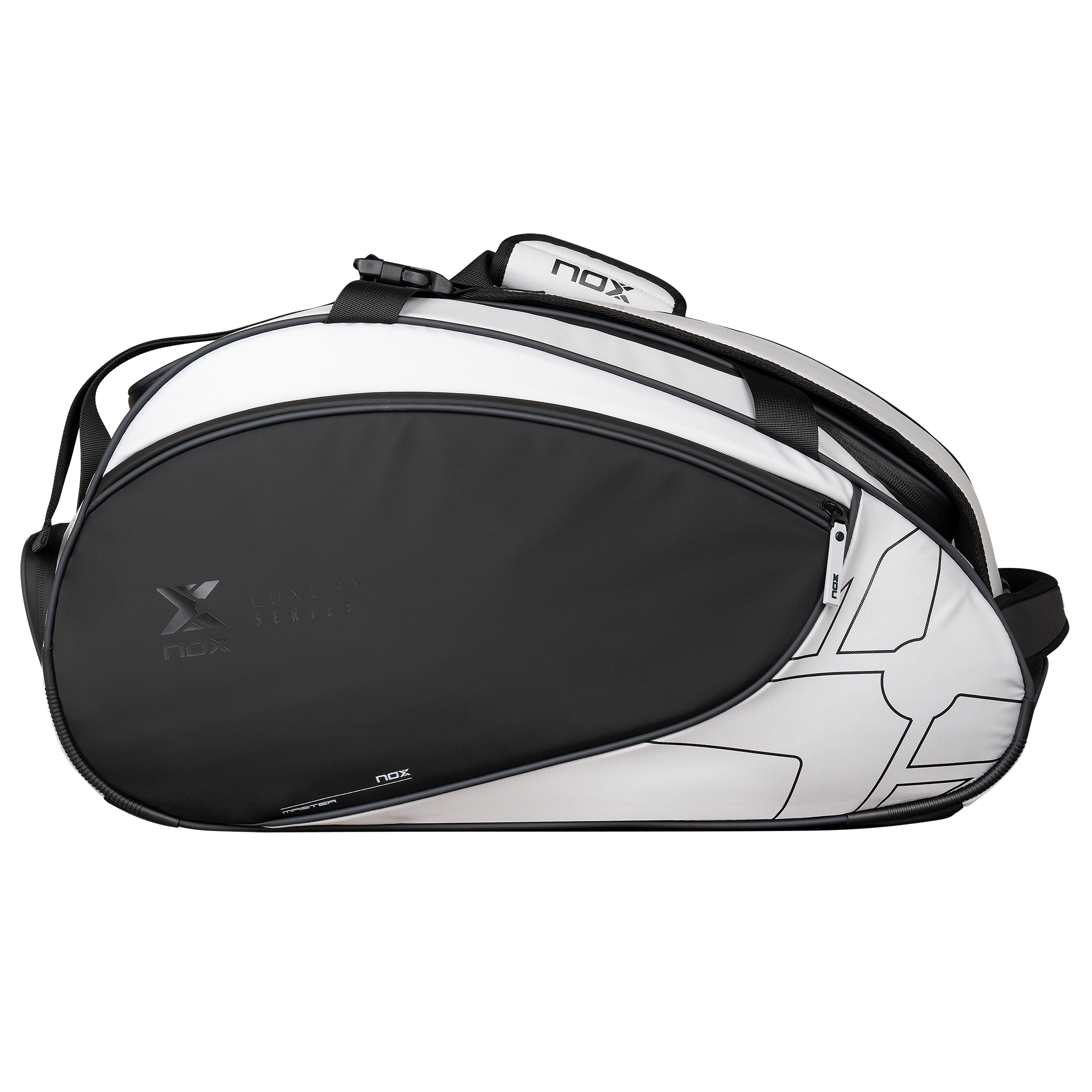 Padelio krepšys Nox Luxury Master Series Black/White - Image 5