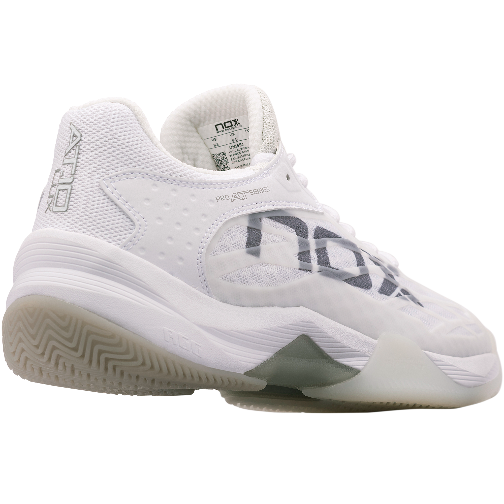 Padelio batai NOX AT LUX White/Grey - Image 8