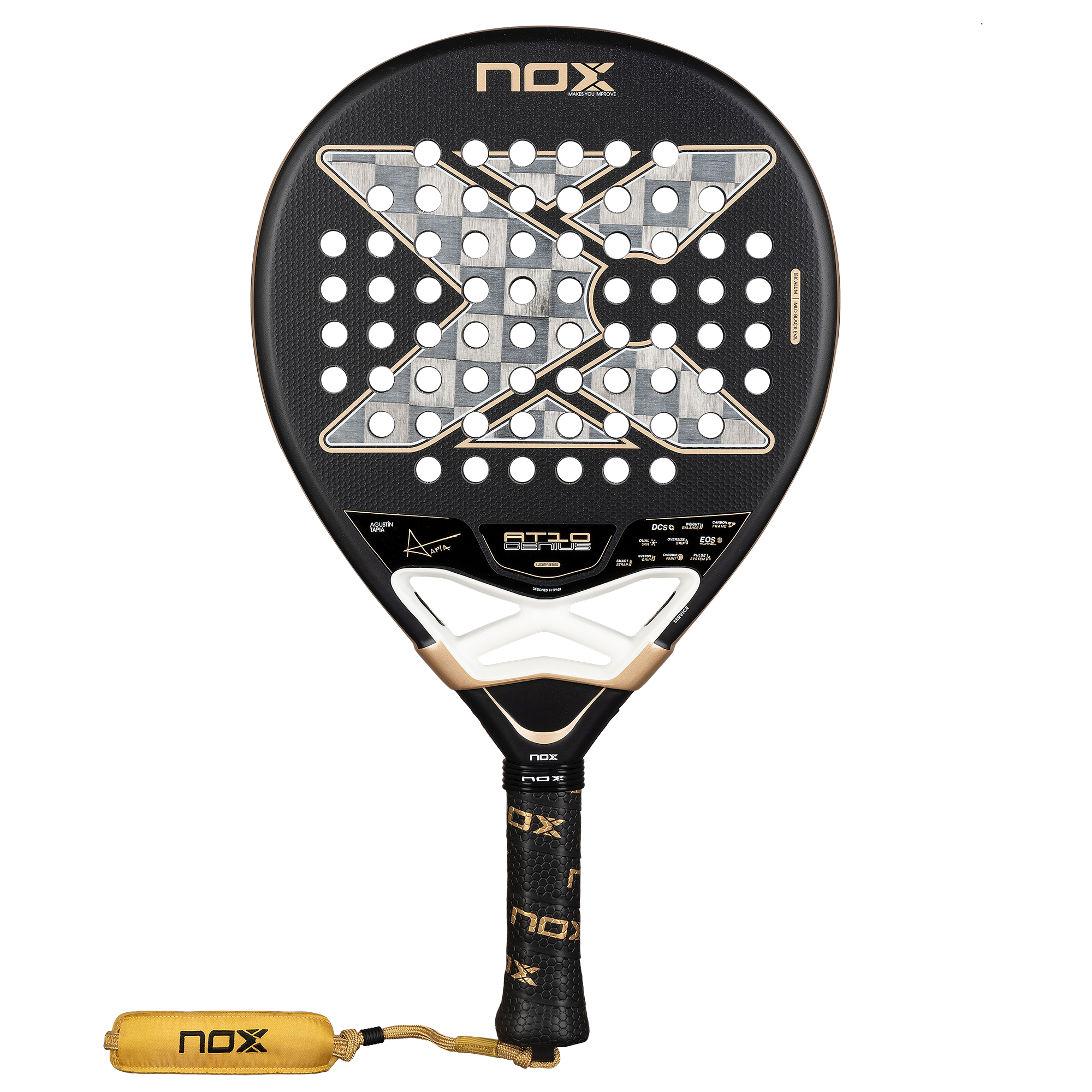 Padelio raketė AT10 Genius 18K ALUM by Agustin Tapia